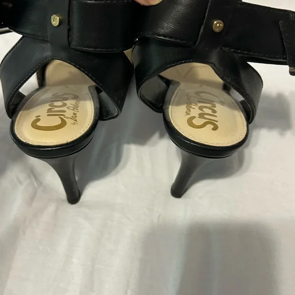 Circus Sam Edelman Tabitha Leopard Brown and Black Pointed Toe Heels size 7 - Picture 7 of 10